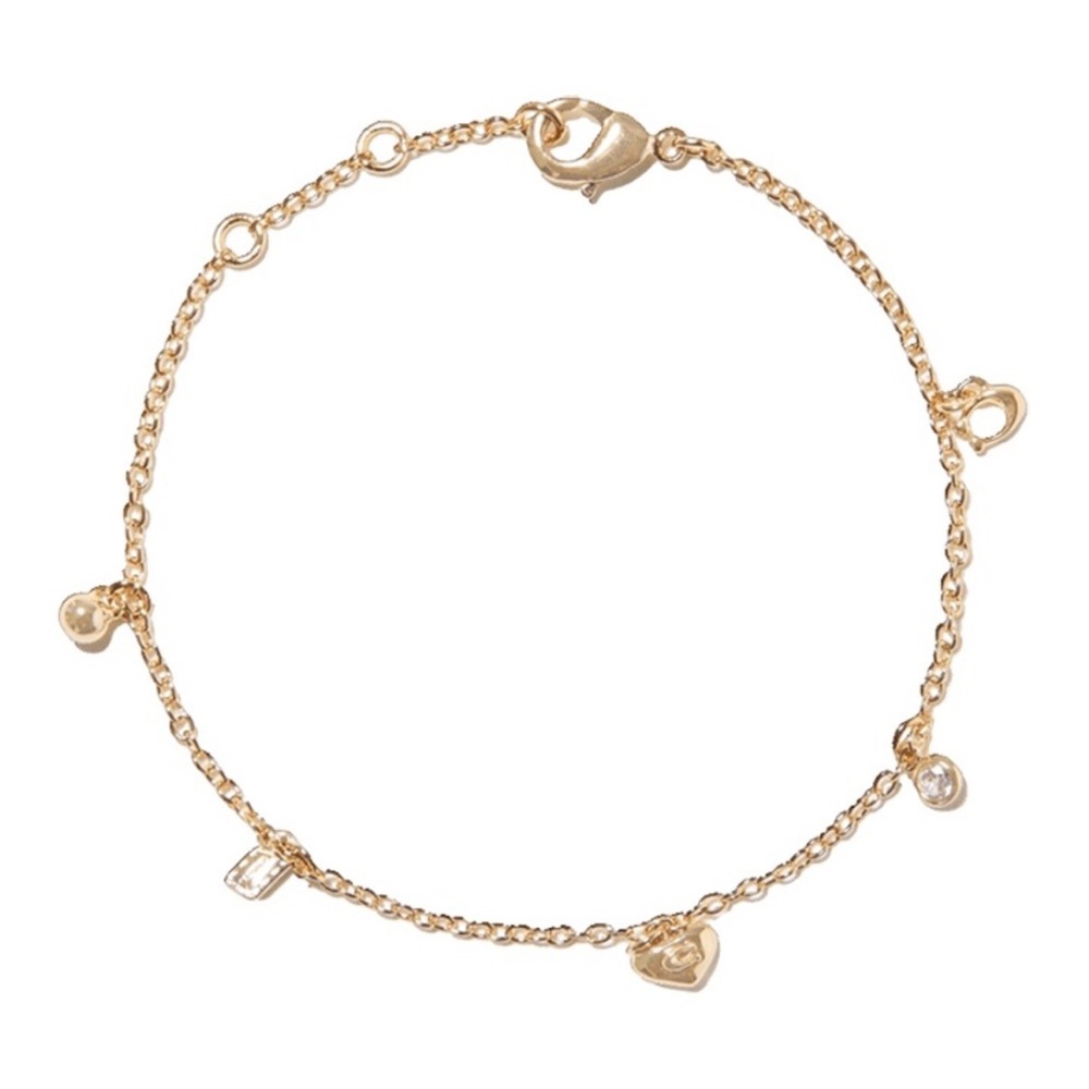 Coach Gold Charm Bracelet